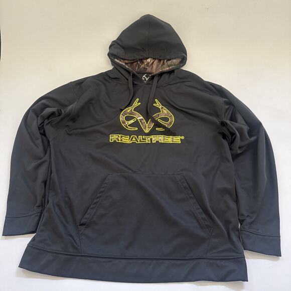 Realtree Hooded Sweatshirts Mens XXL Hoodie Gray 2XL Graphic Print - Picture 1 of 10